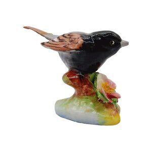 Raybur Bird Fine Bone China Painted Red Start 2 1/2" READ